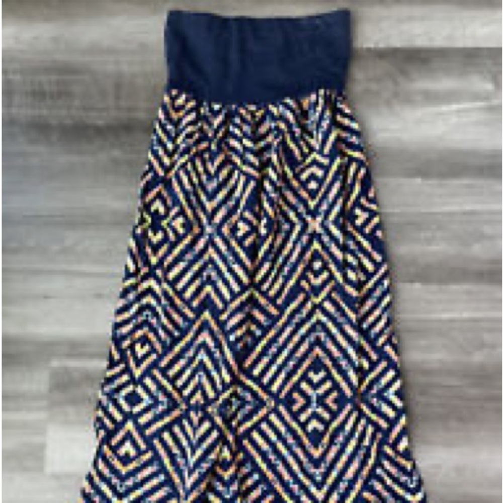 Xhilaration geometric print maxi dress